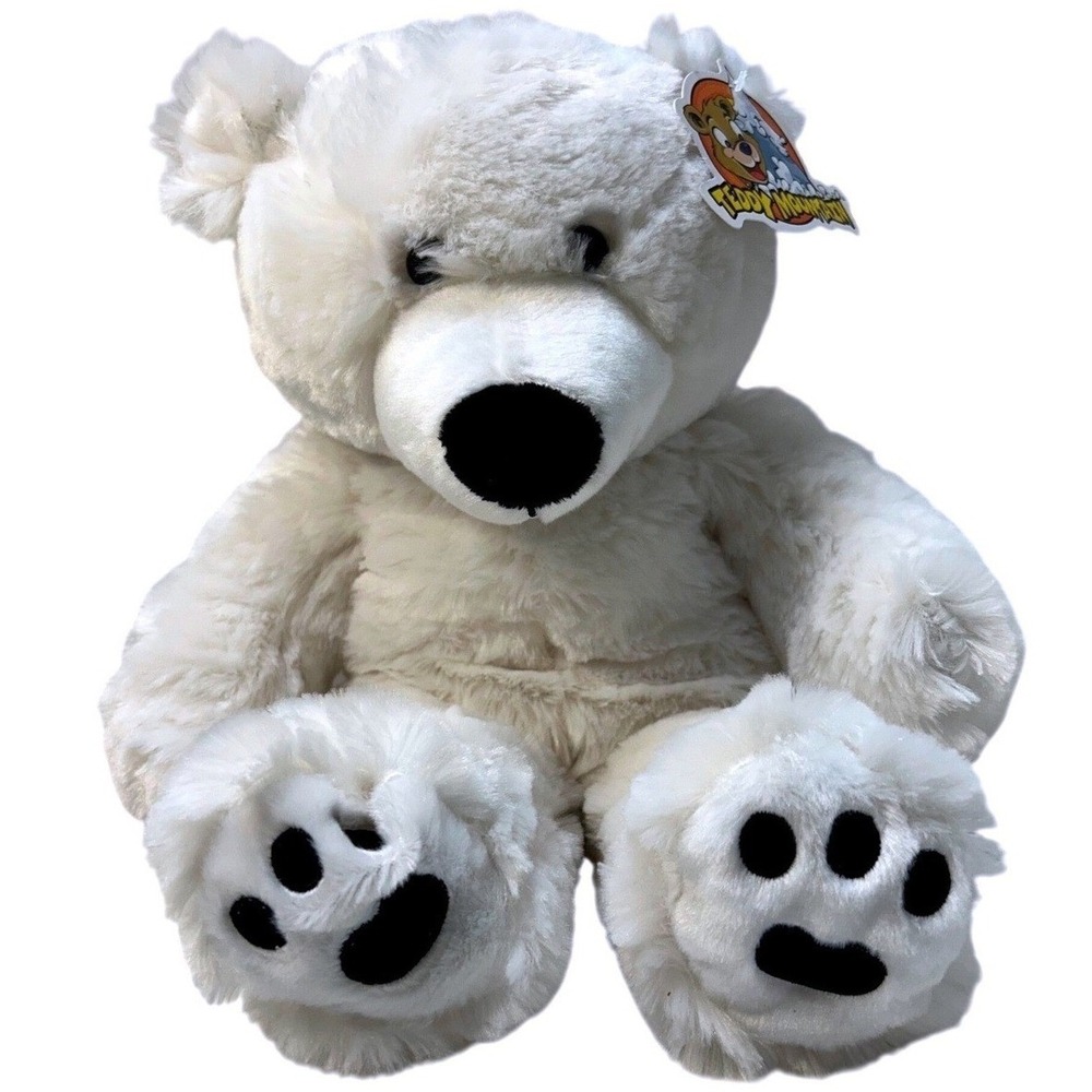 Teddy Mountain Tundra The Polar Bear White Plush Stuffed Animal 16 inch 0311 NWT